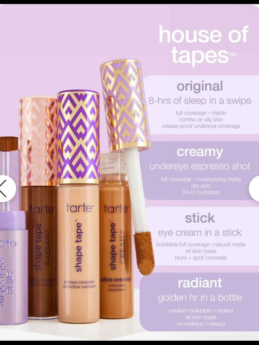 tarte Shape Tape Radiant Concealer In 38N Medium -Tan Neutral NIB